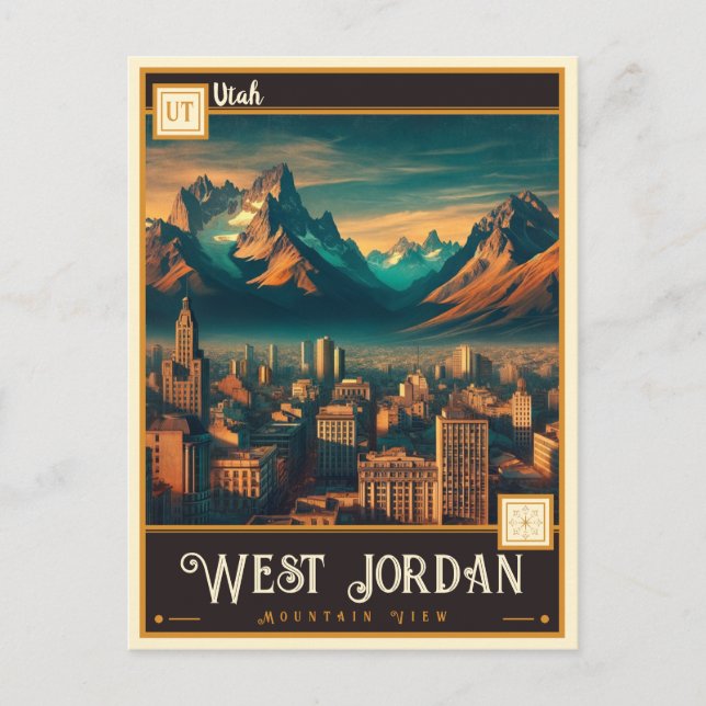 West Jordan, Utah | Vintage Postcard (Front)