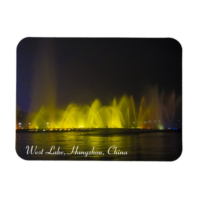 West Lake Colourful Light-Show Magnet (Horizontal)