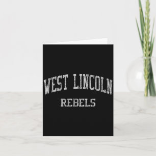 West Lincoln High School Hs Lincolnton Nc Vintage Card