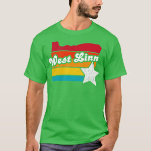 West Linn Oregon Vintage Distressed Souvenir 2 T-Shirt