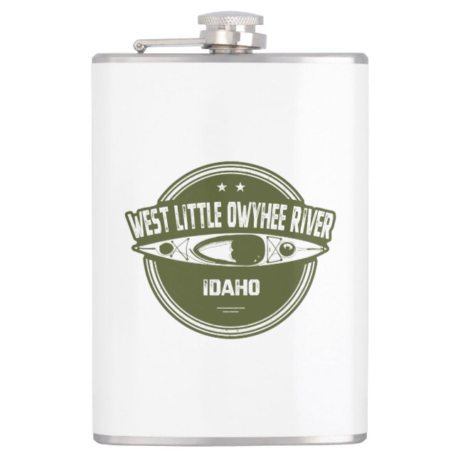 West Little Owyhee River Idaho Kayaking Hip Flask (Front)