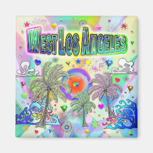 West Los Angeles Deep Dream Magnet