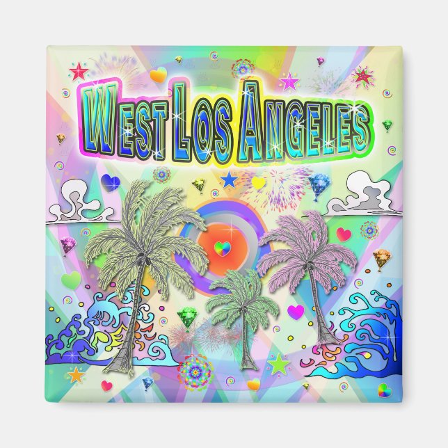 West Los Angeles Deep Dream Magnet (Front)