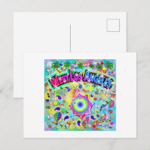 West Los Angeles Mystic Dance Holiday Postcard