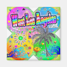 West Los Angeles Quadro Seasons Magnet
