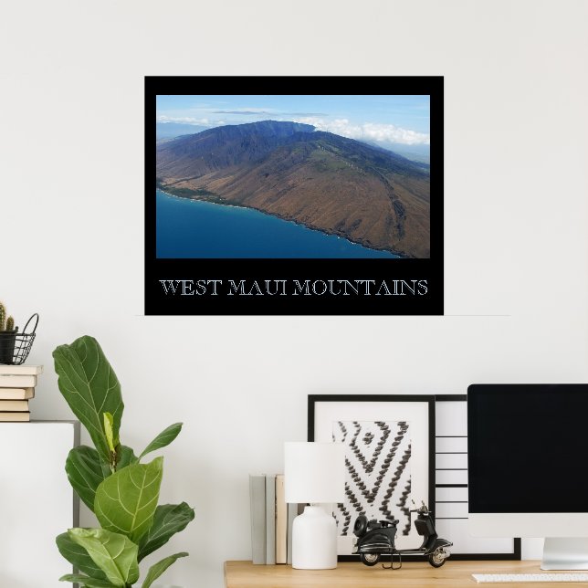 West Maui Mountains Poster (Home Office)