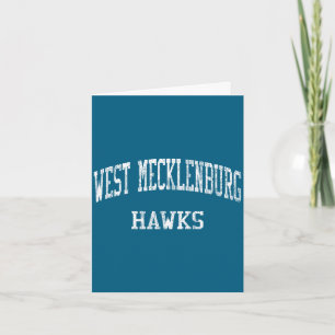 West mecklenburg high school hs charlotte nc card