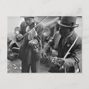 West Memphis Street Musicians, 1935 Postcard