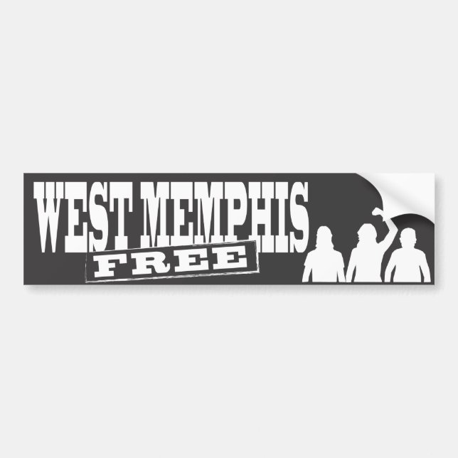 West Memphis Three bumper sticker (Front)