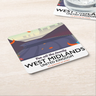 West Midlands, United Kingdom Square Paper Coaster