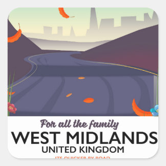 West Midlands, United Kingdom Square Sticker