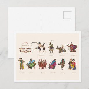 West Nusa Tenggara Indonesia Travel Postcard