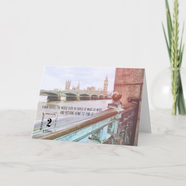 WEST OF THE THAMES Greeting Card (Front)