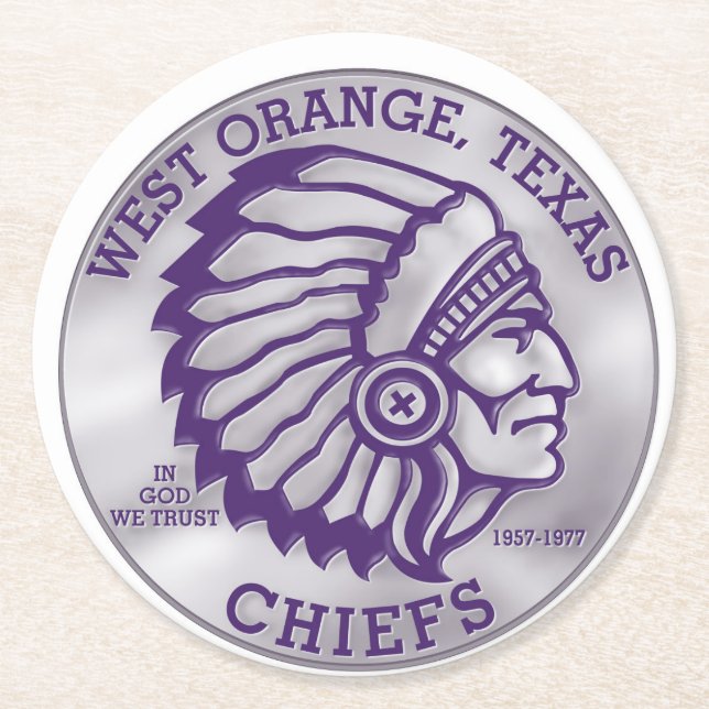 WEST ORANGE CHIEFS COASTERS (Front)
