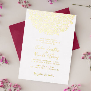 West Pacific Variant Oval Classic Mandala Wedding