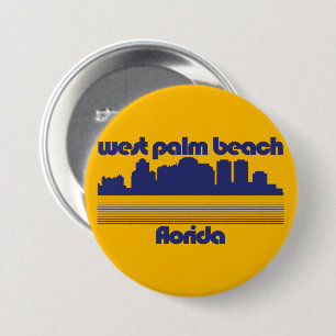 West Palm Beach Florida 7.5 Cm Round Badge