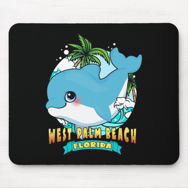 West Palm Beach Florida Cute Ba  Mouse Mat (Front)