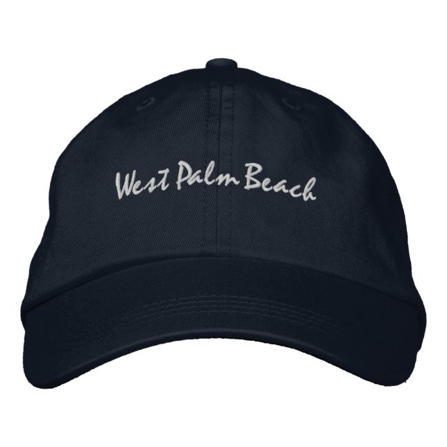 West Palm Beach Florida Embroidered Baseball Hat (Front)