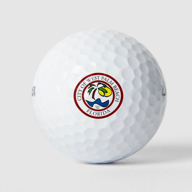 West Palm Beach Florida Golf Balls (Front)