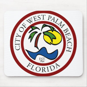 West Palm Beach Florida Mouse Mat