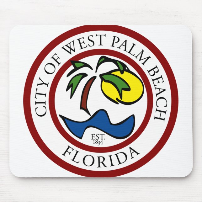 West Palm Beach Florida Mouse Mat (Front)