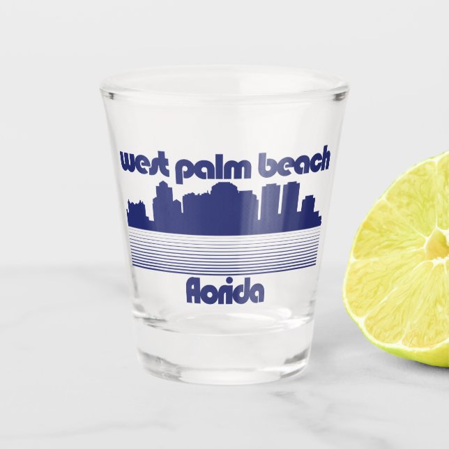 West Palm Beach Florida Shot Glass (Front)