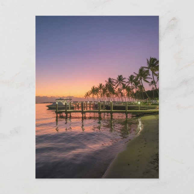 West Palm Beach, Florida, Sunset Postcard (Front)