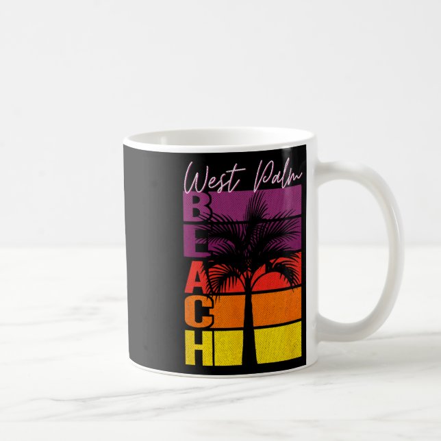West Palm Beach Florida Surfing  Coffee Mug (Right)