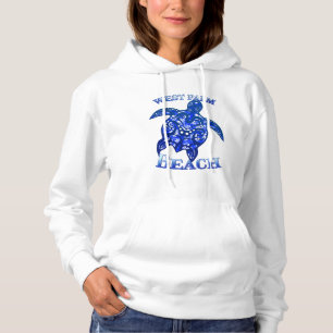 West Palm Beach Florida Vacation Tribal Turtle Hoodie