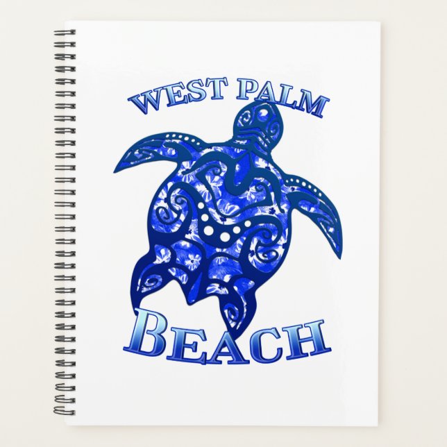 West Palm Beach Florida Vacation Tribal Turtle Planner (Front)