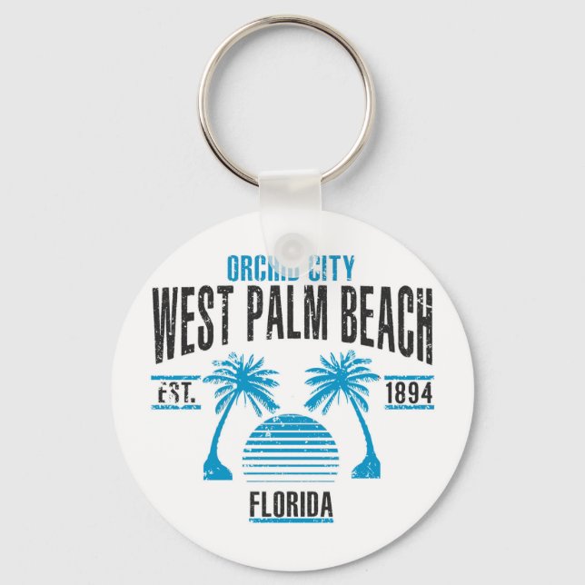 West Palm Beach Key Ring (Front)