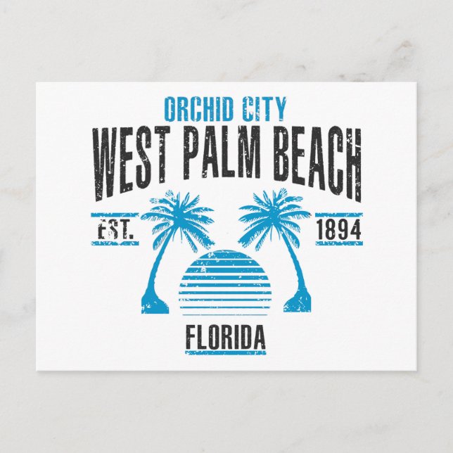 West Palm Beach Postcard (Front)