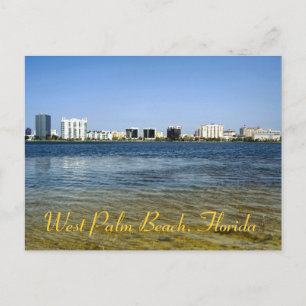 West Palm Beach reflections from Clear Lake Postcard
