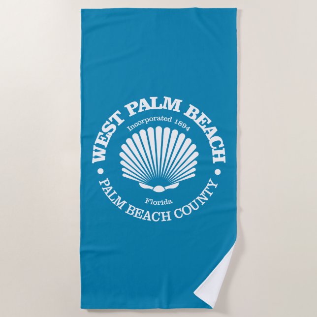 West Palm Beach (seashell) Towel (Front)