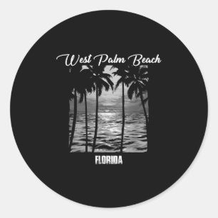 West Palm Beach Souvenir - Florida Reminder _1 Classic Round Sticker