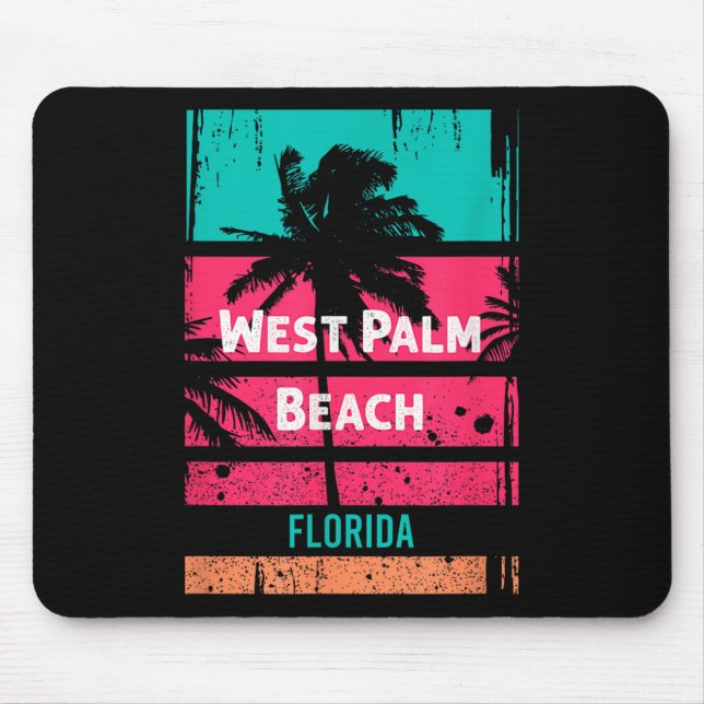 West Palm Beach Souvenir - Florida Reminder  Mouse Mat (Front)