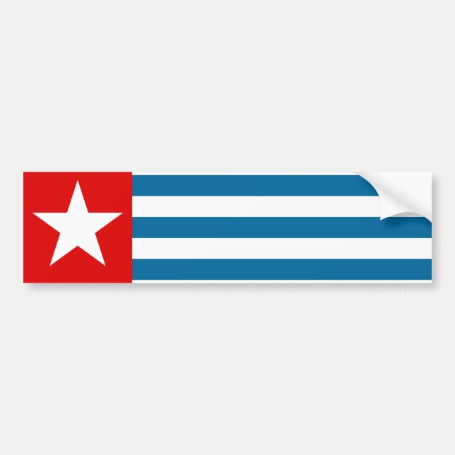 west papua bumper sticker (Front)