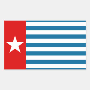 west papua rectangular sticker