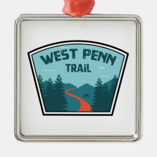 West Penn Trail Pennsylvania Metal Tree Decoration
