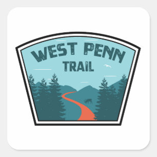 West Penn Trail Pennsylvania Square Sticker