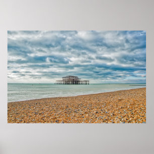 WEST PIER - BRIGHTON & HOVE, EAST SUSSEX POSTER
