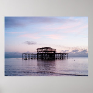 West Pier, Brighton & Hove, England Poster