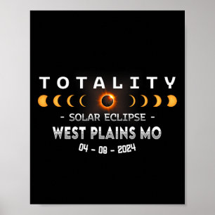 West Plains Mo Total Solar Eclipse 2024 Poster