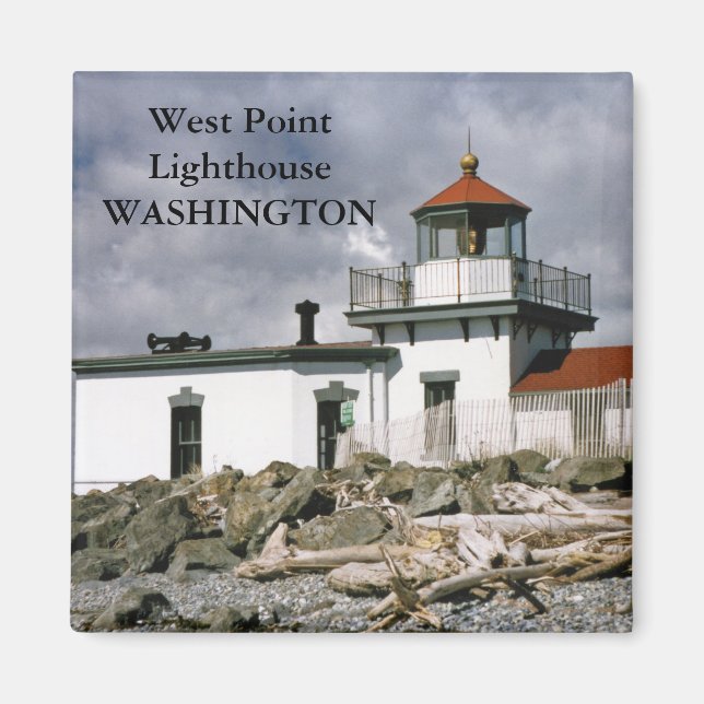 West Point Lighthouse, Washington Magnet (Front)