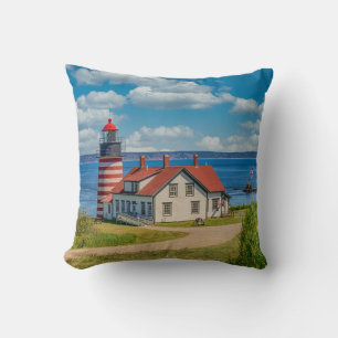 West Quoddy Head Lighthouse, Lubec, Maine Cushion