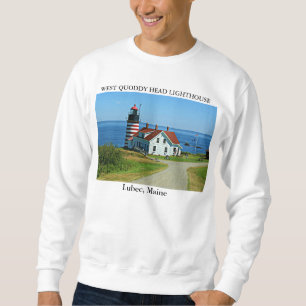 West Quoddy Head Lighthouse, Lubec Maine Sweatshirt
