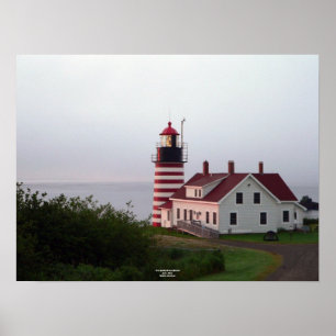 West Quoddy Head Lighthouse Poster