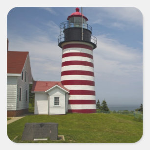 West Quoddy Head Lighthouse State Park is the Square Sticker