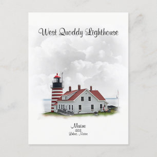 West Quoddy Lighthouse,  Maine Postcard