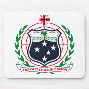 West Samoa Coat of Arms Mousepad